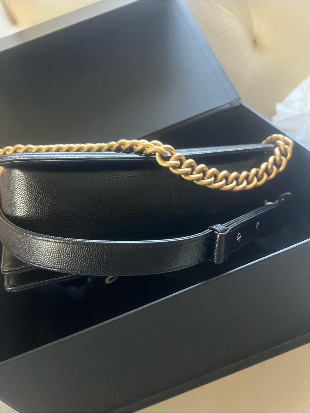 Chanel Caviar Medium Boy Bag - Picture 5 of 9